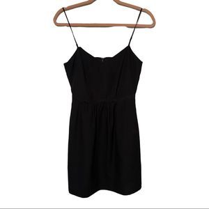 Women’s J.Crew black cami v neck mini dress size 2